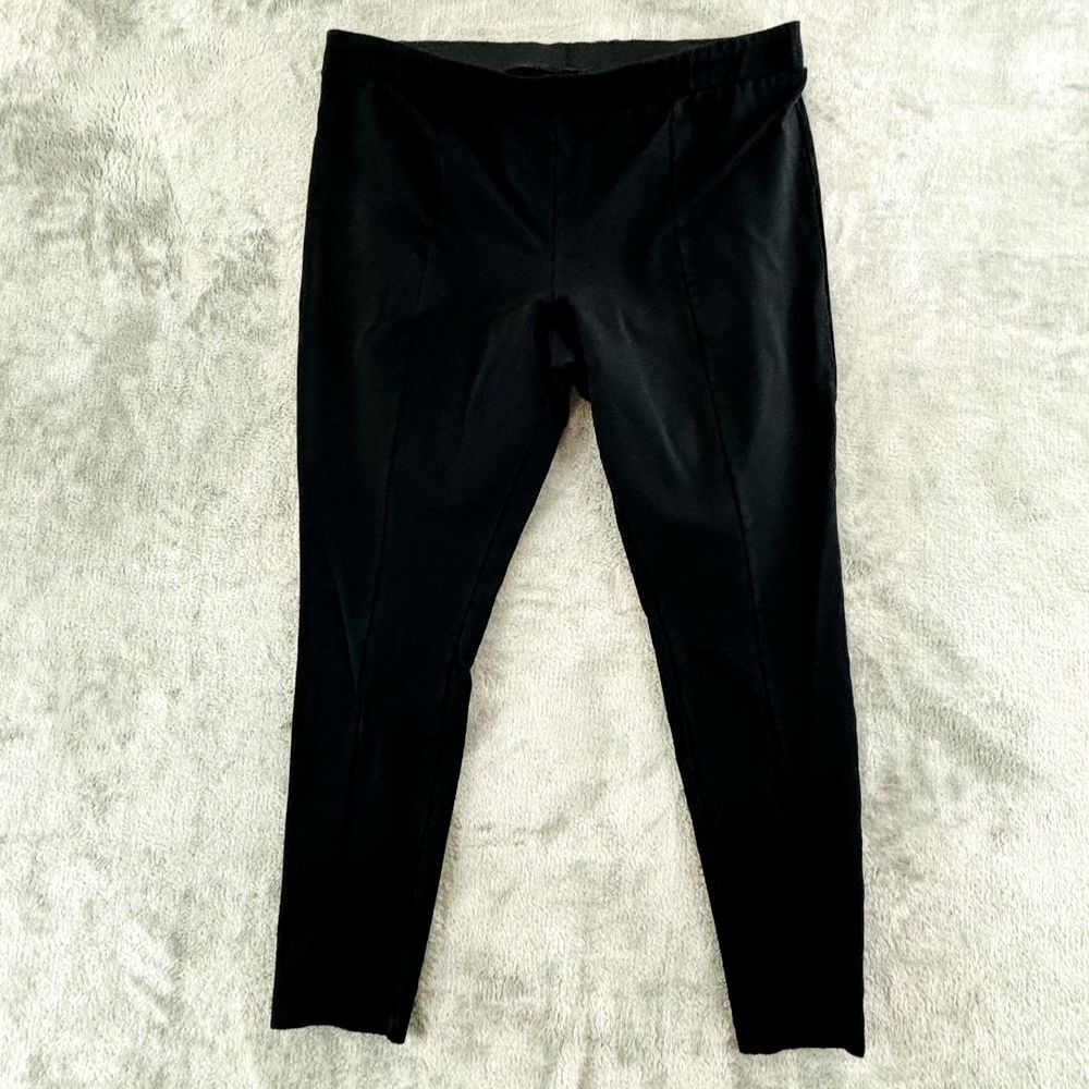 Halogen Black Ankle-Length Ponte Leggings